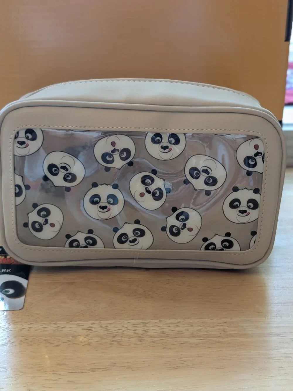 Primark Panda Clear Cosmetic Pouch NWT